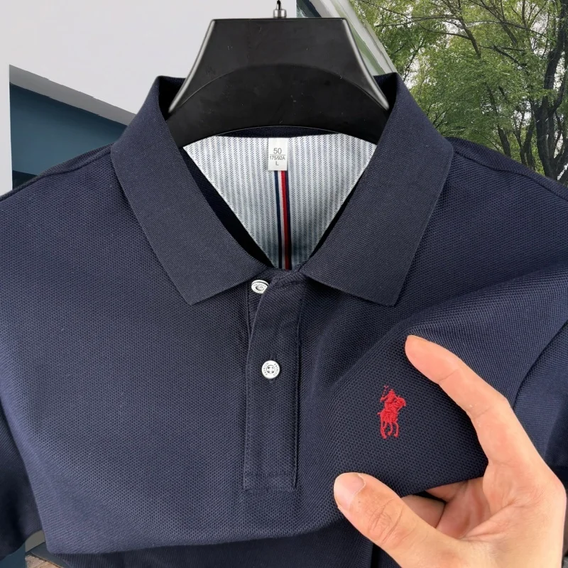 100% pure cotton high-end brand men's short sleeve polo shirt 2026 summer luxury fashion pony embroidery golf top casual T-shirt
100% pure cotton high-end brand men's short sleeve polo shirt 2026 summer luxury fashion pony embroidery golf top casual T-shirt