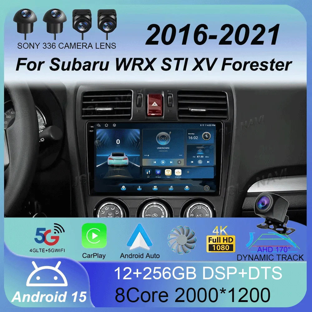Android 15 Auto Car Multimedia Radio Player For Subaru WRX STI XV Forester 2016 - 2021 Wireless Carplay GPS NavigationWiFi Tools 
Android 15 Auto Car Multimedia Radio Player For Subaru WRX STI XV Forester 2016 - 2021 Wireless Carplay GPS NavigationWiFi Tools