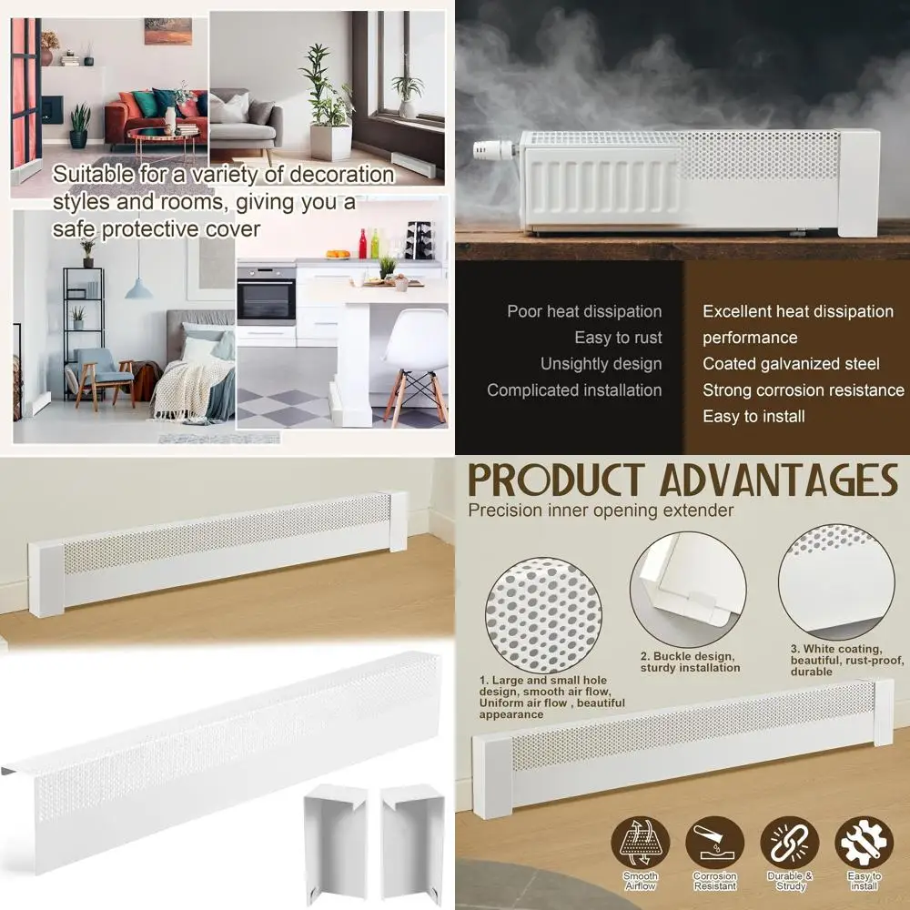 Galvanized Steel Easy-Fit Baseboard Heater Covers for Radiators and Electric/Hydronic Heaters
Galvanized Steel Easy-Fit Baseboard Heater Covers for Radiators and Electric/Hydronic Heaters