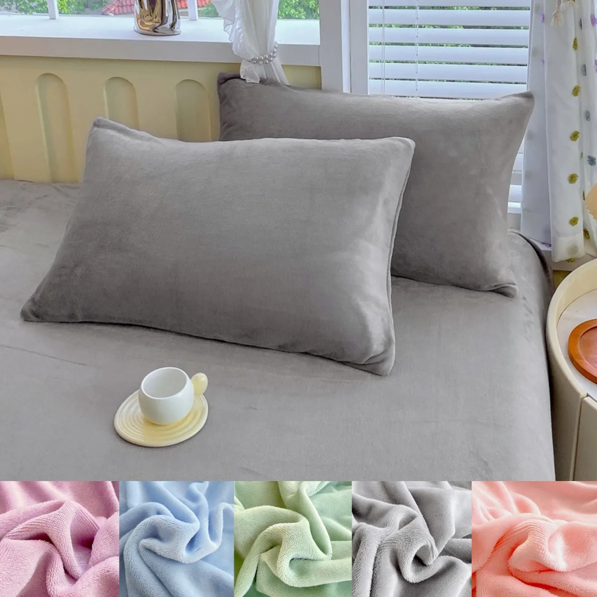 Velvet Fabric Pillowcase Comfortable Bedding Sleeping Pillowcover High Quality Solid Color Winter Warm Flannel Pillow Case
Velvet Fabric Pillowcase Comfortable Bedding Sleeping Pillowcover High Quality Solid Color Winter Warm Flannel Pillow Case