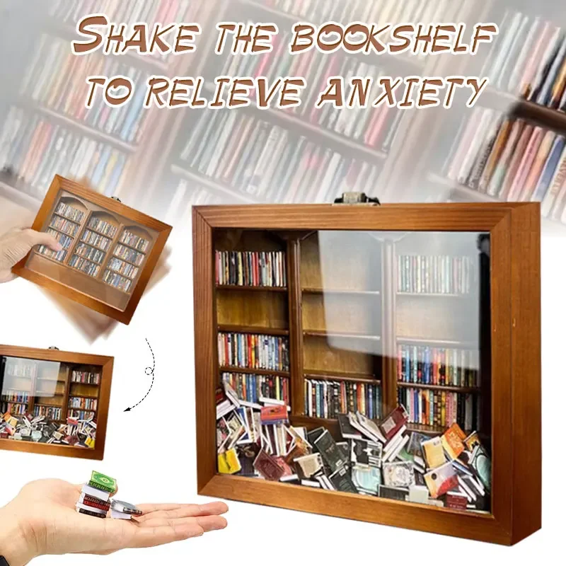 Anxiety Bookshelf Miniature Book Match Boxes Display Case Cabinet Stress-Relieving funny Gift ideas Shake Away Your Anxiety
Anxiety Bookshelf Miniature Book Match Boxes Display Case Cabinet Stress-Relieving funny Gift ideas Shake Away Your Anxiety