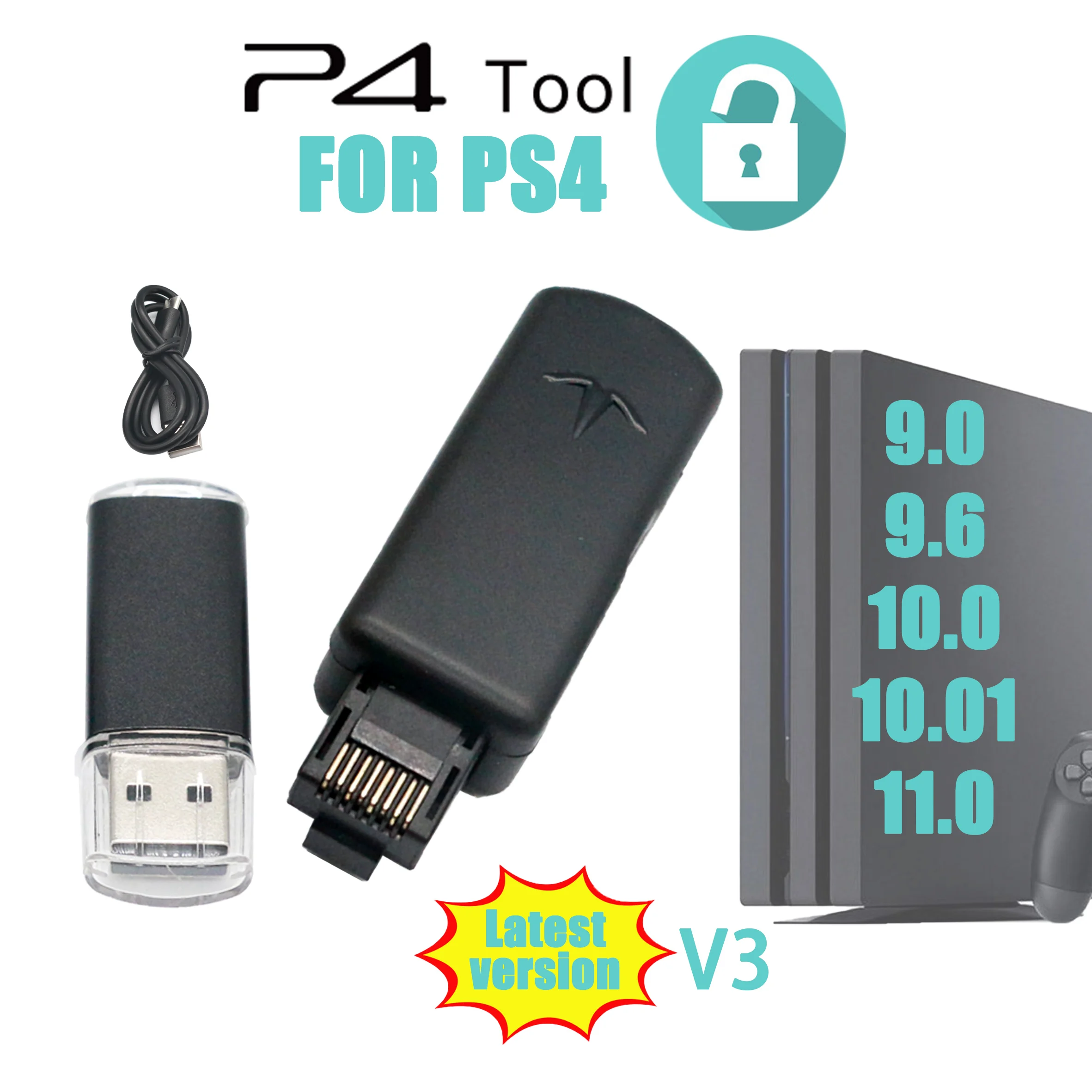 One-Key JB Tool Mod Set USB-ключ с комплектом кабелей Ethernet Type-C USB-адаптер JB для PS4/PS4 Pro/PS4 Slim FW 9.0-11.0 System
One-Key JB Tool Mod Set USB-ключ с комплектом кабелей Ethernet Type-C USB-адаптер JB для PS4/PS4 Pro/PS4 Slim FW 9.0-11.0 System