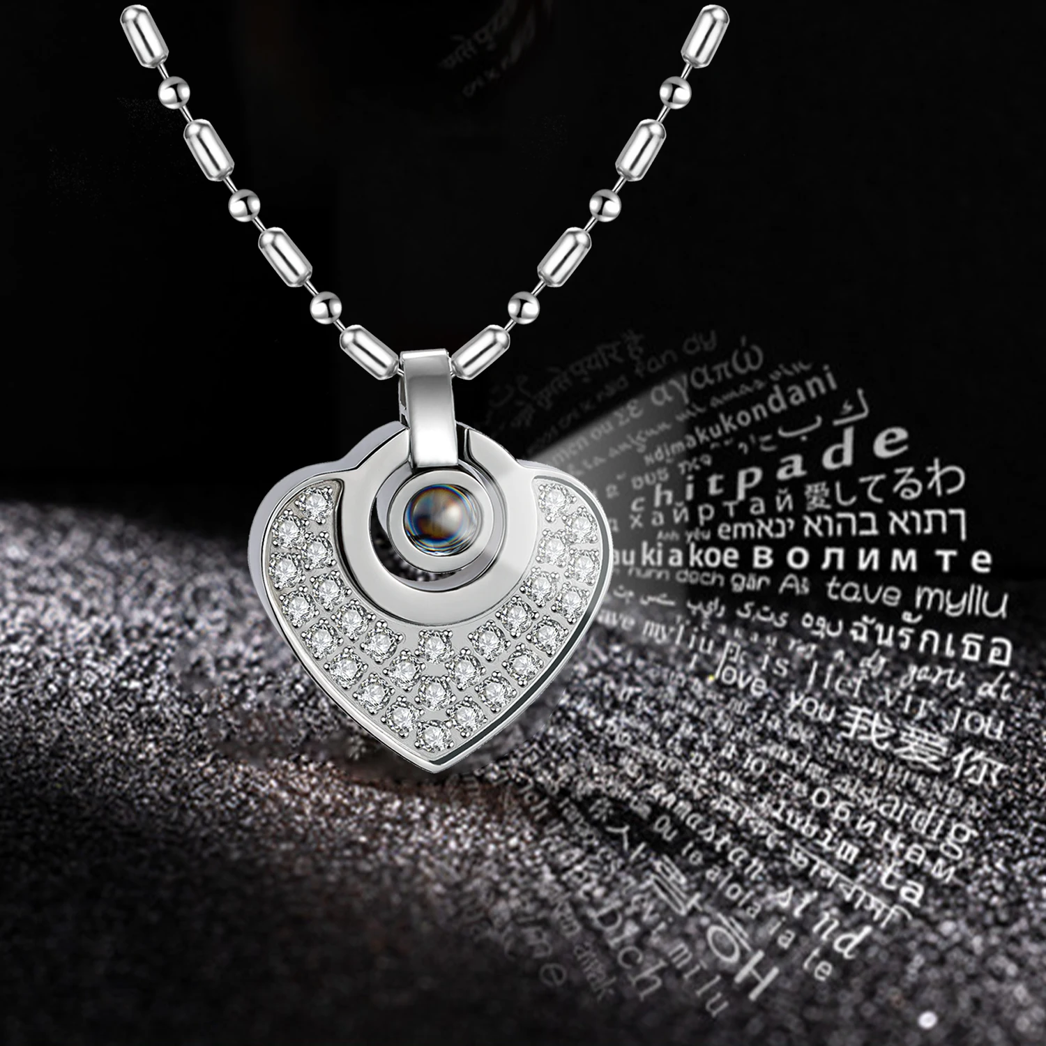 High Texture 316L Steel Heart Necklace Love Projection Design Volcanic Stone Ladies Fashion Jewelry
High Texture 316L Steel Heart Necklace Love Projection Design Volcanic Stone Ladies Fashion Jewelry