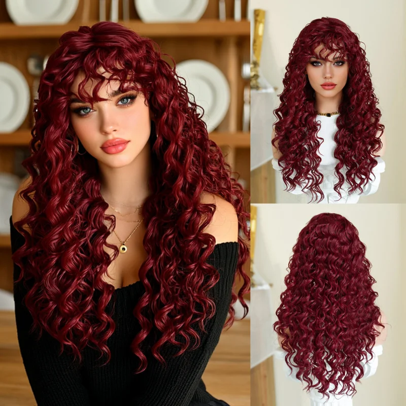 Women's synthetic high-temperature fiber African curly hair wig craftsmanship
Women's synthetic high-temperature fiber African curly hair wig craftsmanship