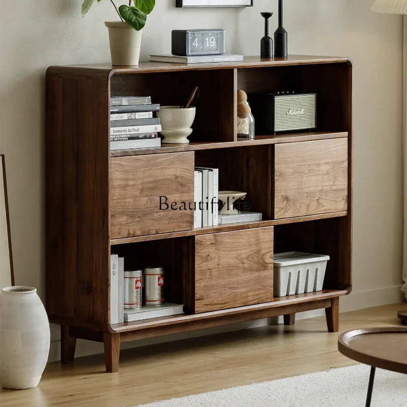 2North American black walnut floor-to-ceiling bookcase storage cabinet with door display cabinet, all solid wood
2North American black walnut floor-to-ceiling bookcase storage cabinet with door display cabinet, all solid wood