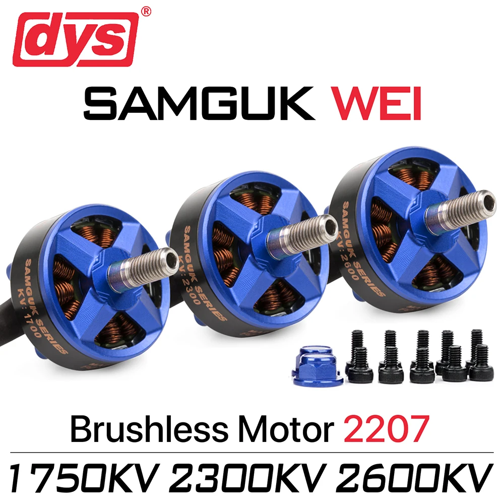 Dys Samguk Series Wei 2207 1750kv 2300kv 2600kv 3-6s Rc Brushless Motor For Uav Fpv Racing Multi Wing Aircraft Crossing Machine
Dys Samguk Series Wei 2207 1750kv 2300kv 2600kv 3-6s Rc Brushless Motor For Uav Fpv Racing Multi Wing Aircraft Crossing Machine