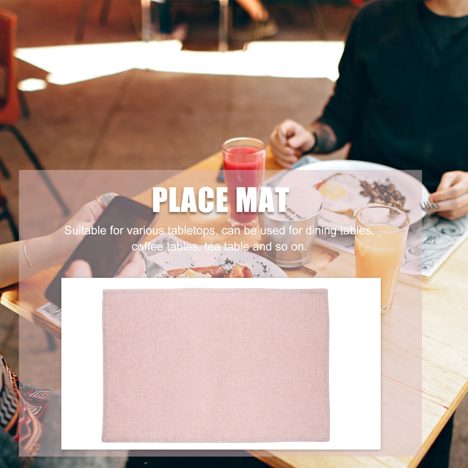 4 Pcs Black Linen Placemats Anti-slip Heat-insulated Foldable Dining Table Mats Home Hotel Non-slip Wear-resistant
4 Pcs Black Linen Placemats Anti-slip Heat-insulated Foldable Dining Table Mats Home Hotel Non-slip Wear-resistant
