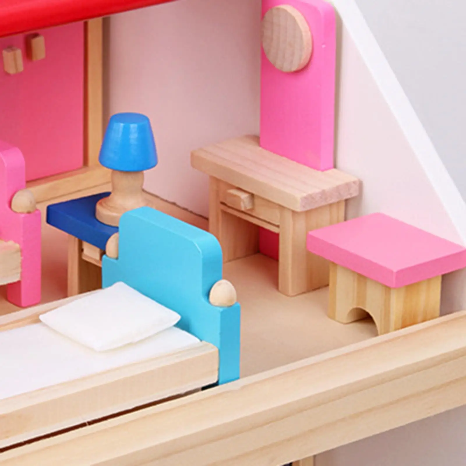 Wooden Dollhouse Pretend Toy Playhouse Educational Toy DIY Pretend House with Furniture for Age 3 and up Kids Gift
Wooden Dollhouse Pretend Toy Playhouse Educational Toy DIY Pretend House with Furniture for Age 3 and up Kids Gift