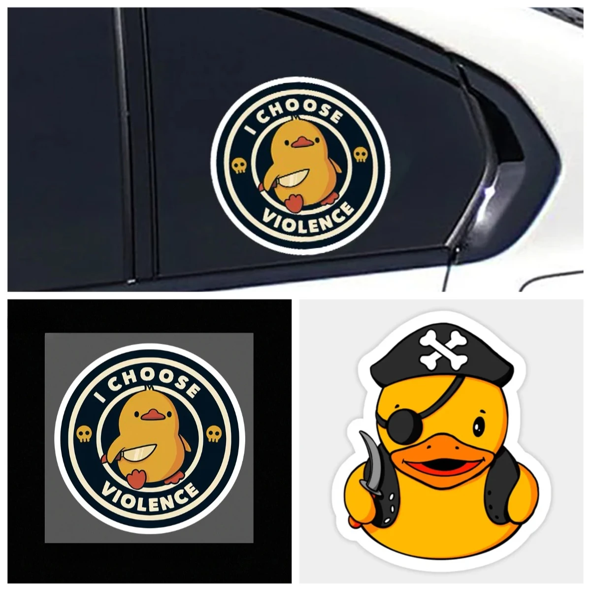 Humorous Duck Car Stickers - Waterproof Vinyl Decals for Motorcycle/Car/Truck - Durable Cartoon Auto Decor
Humorous Duck Car Stickers - Waterproof Vinyl Decals for Motorcycle/Car/Truck - Durable Cartoon Auto Decor