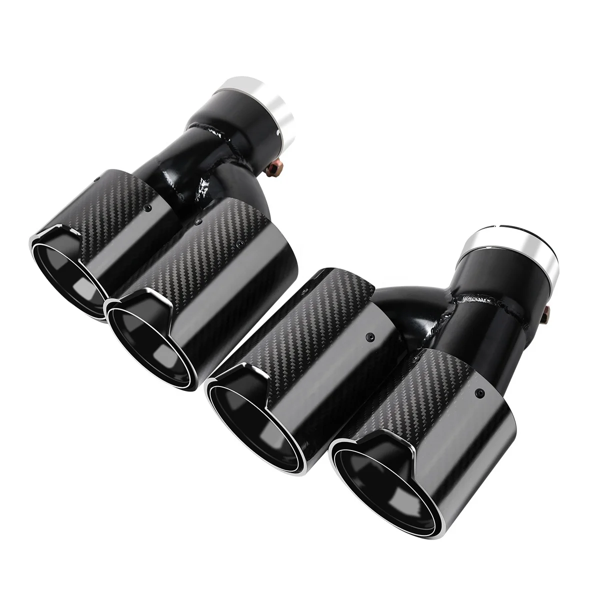 1 Pair Dual Pipe Carbon Fiber M Performance Exhaust Pipe Muffler Tip Tailpipe For BMW 5 Series 525i 528i 530i G30 G38 2018-
1 Pair Dual Pipe Carbon Fiber M Performance Exhaust Pipe Muffler Tip Tailpipe For BMW 5 Series 525i 528i 530i G30 G38 2018-