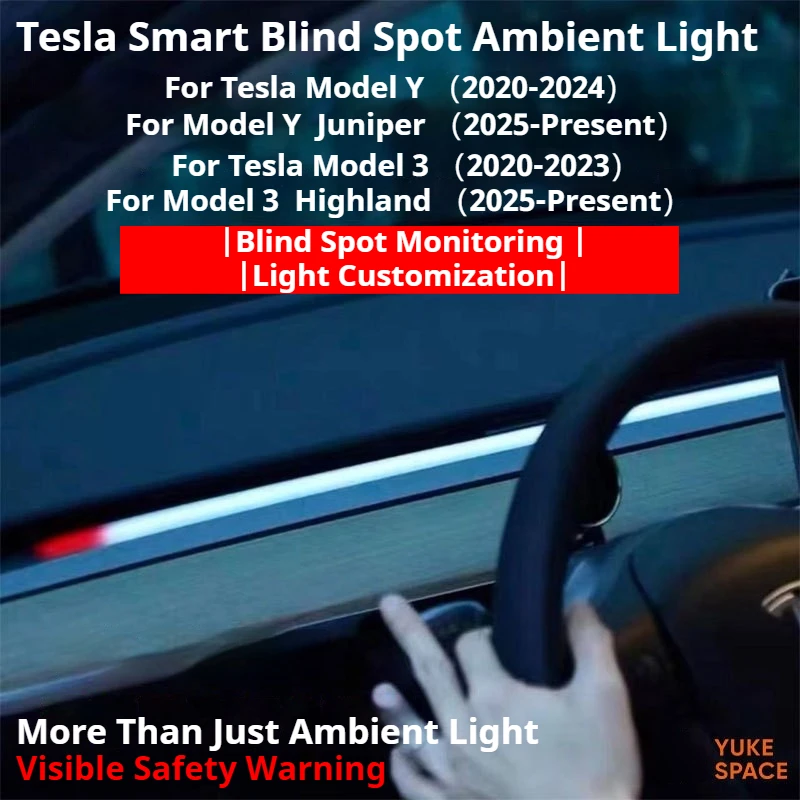 Intelligent Air Vent Ambient Light System Blind Spot Monitoring BSD System for Tesla Model Y Juniper 2025+ /3 2017-2026 Highland
Intelligent Air Vent Ambient Light System Blind Spot Monitoring BSD System for Tesla Model Y Juniper 2025+ /3 2017-2026 Highland