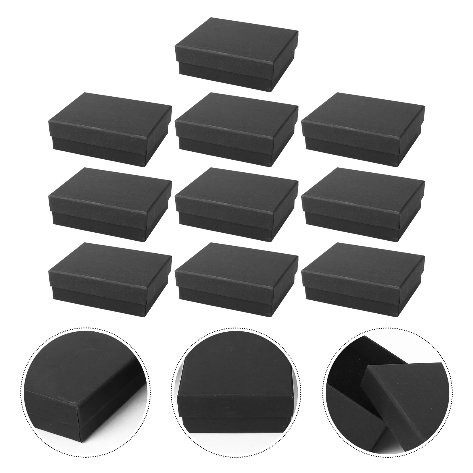 10 шт., элегантные футляры для упаковки ювелирных изделий, защитный дизайн для различных ювелирных изделий, черные коробки для упаковки ювелирных изделий, футляры для колец
10 шт., элегантные футляры для упаковки ювелирных изделий, защитный дизайн для различных ювелирных изделий, черные коробки для упаковки ювелирных изделий, футляры для колец