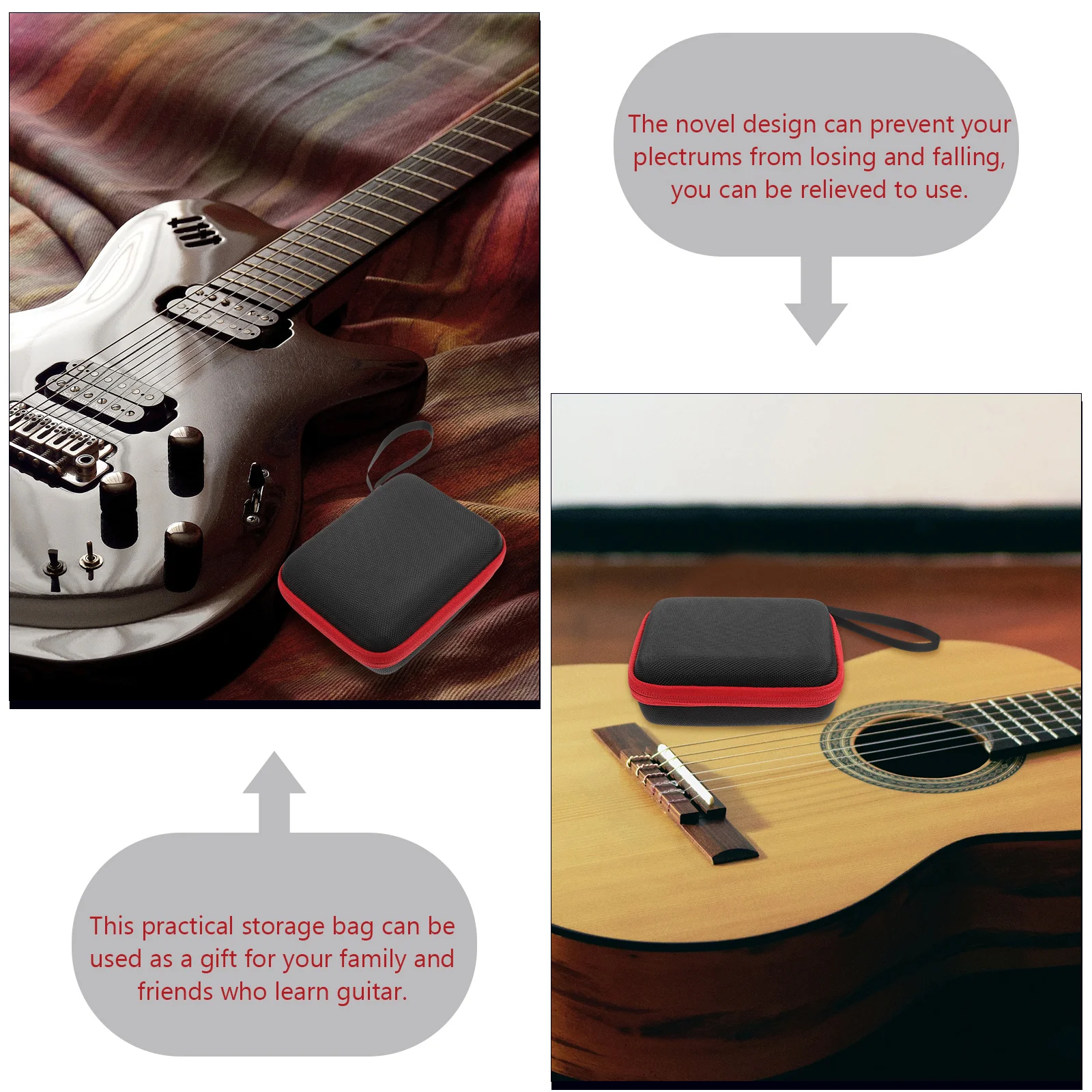 Guitar Pick Storage Bag Portable Holder Black Nylon Guitar Accessories Compact Size Perfect Gift Musical Instruments
Guitar Pick Storage Bag Portable Holder Black Nylon Guitar Accessories Compact Size Perfect Gift Musical Instruments