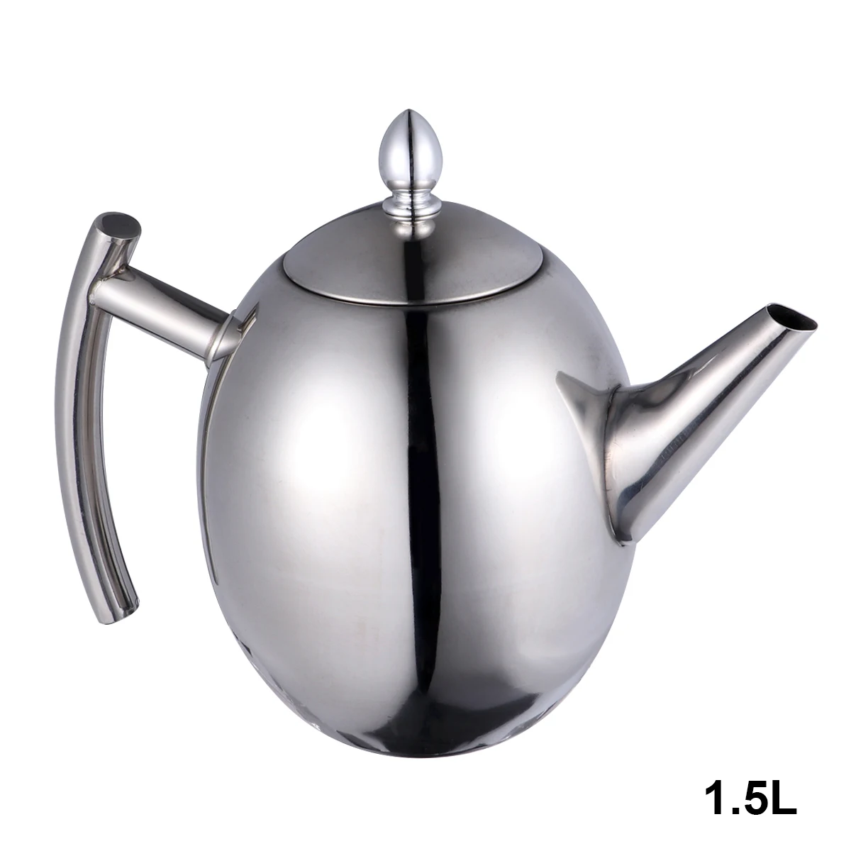 Stainless Steel Tea Kettle Pot with Filter Design Coffee Concentrate Teapot Curvy Handle
Stainless Steel Tea Kettle Pot with Filter Design Coffee Concentrate Teapot Curvy Handle