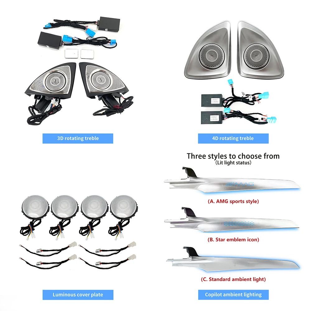 Hot-selling 64-color Light Emitting Diode Automotive Ambient Light Kit for Mercedes-Benz C-Class Automotive Interior Accessories
Hot-selling 64-color Light Emitting Diode Automotive Ambient Light Kit for Mercedes-Benz C-Class Automotive Interior Accessories