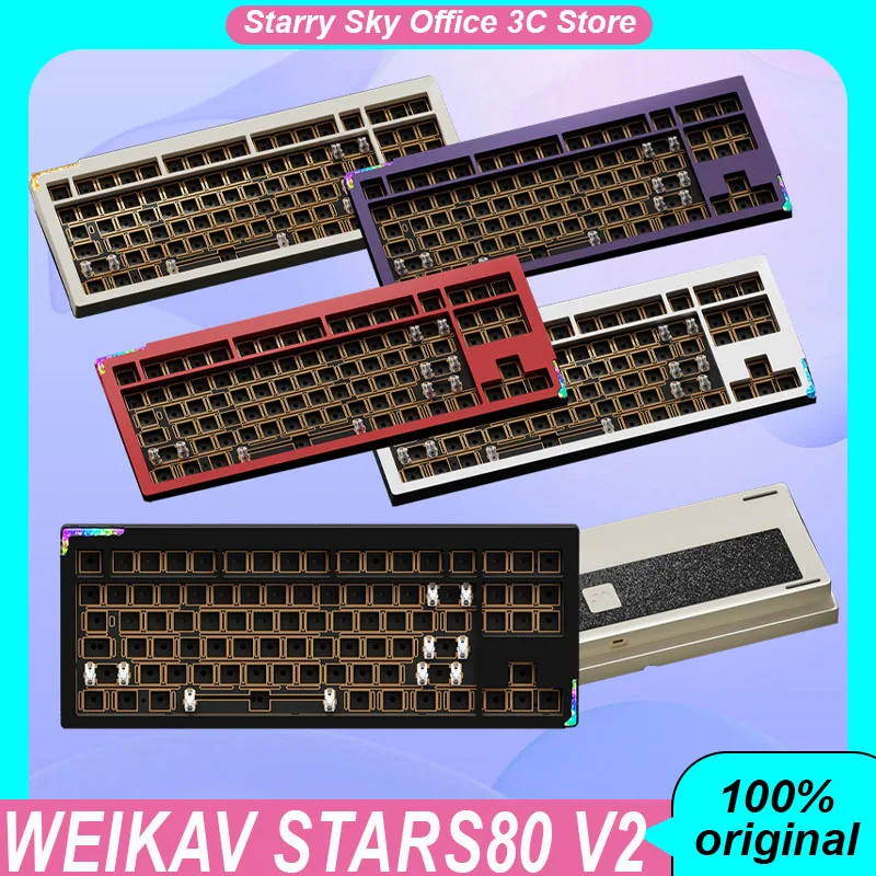 Комплект механической клавиатуры Weikav Stars80 V2 серии 87, беспроводная трехрежимная игровая клавиатура из алюминиевого сплава с длительным сроком службы батареи
Комплект механической клавиатуры Weikav Stars80 V2 серии 87, беспроводная трехрежимная игровая клавиатура из алюминиевого сплава с длительным сроком службы батареи