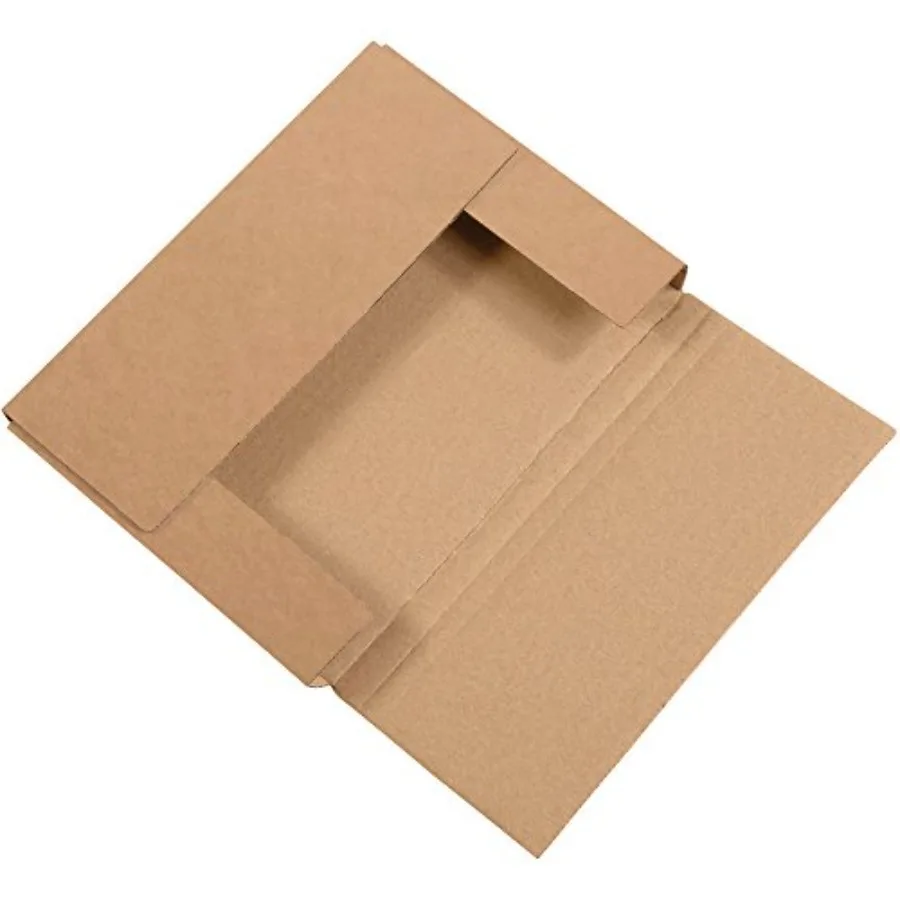 BFM1181K Corrugated Cardboard Easy-Fold Mailers 11 1/8 x 8 5/8 x 1 Inches Fold Over Mailers Adjustable Die-Cut Shipping Boxes M
BFM1181K Corrugated Cardboard Easy-Fold Mailers 11 1/8 x 8 5/8 x 1 Inches Fold Over Mailers Adjustable Die-Cut Shipping Boxes M