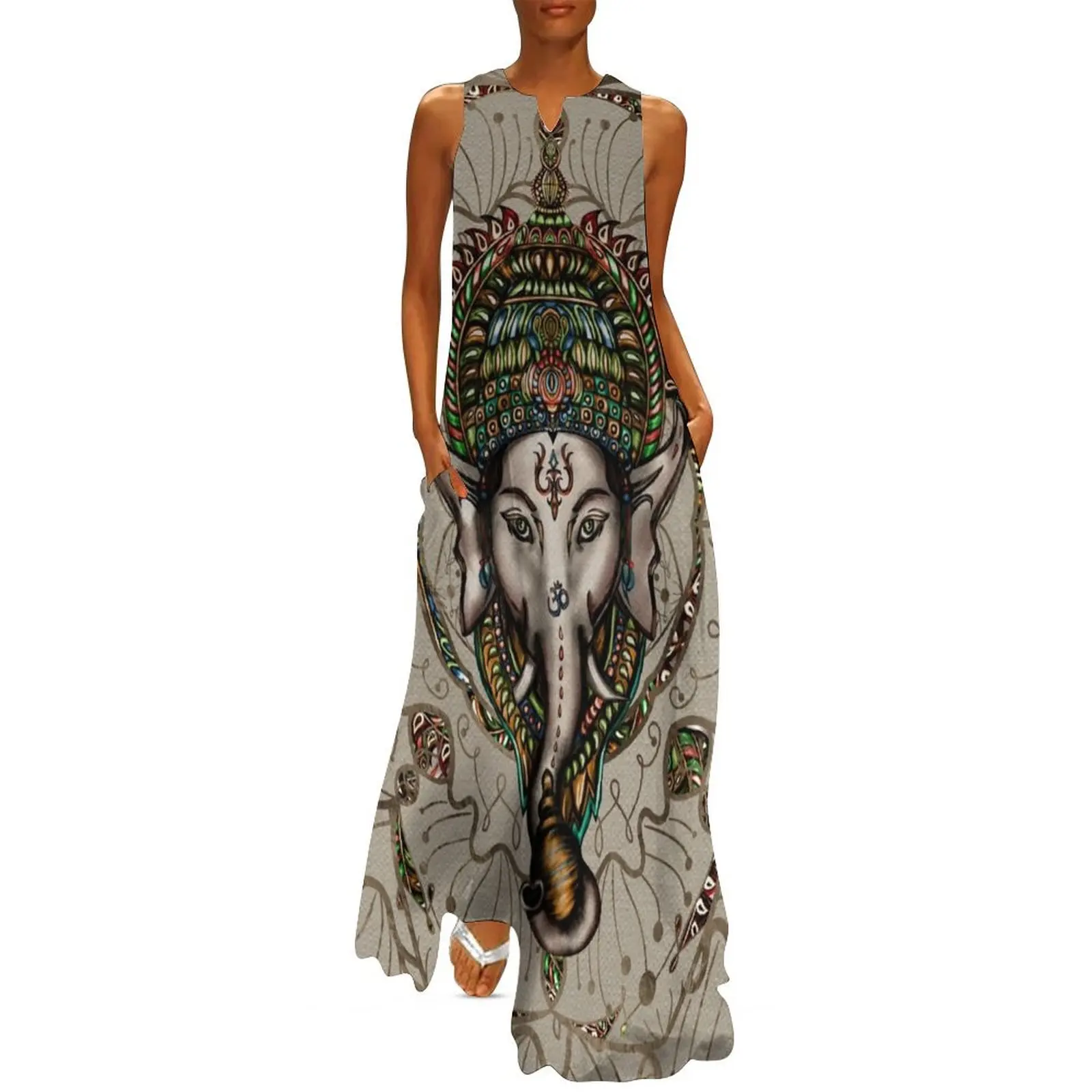 Lord Ganesha - Canvas Long Dress birthday dress for women chic and elegant woman dress
Lord Ganesha - Canvas Long Dress birthday dress for women chic and elegant woman dress