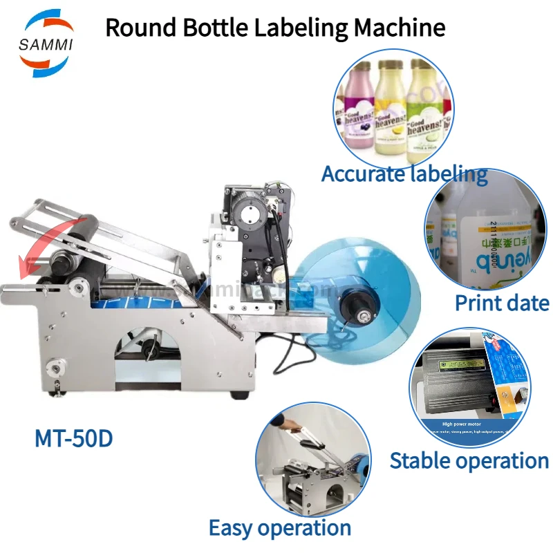 High Quality Semi Automatic Round Bottle Sticker Labeling Machine With Date Coder
High Quality Semi Automatic Round Bottle Sticker Labeling Machine With Date Coder