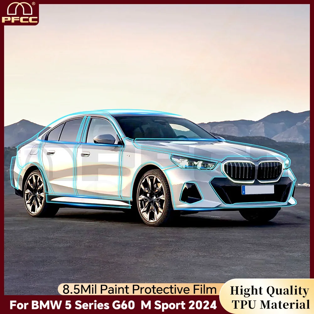 8.5Mil Paint Protection Film For BMW 5 Series G60 2024 Pre-cut Car Body PPF Bra Clear Anti-scratch Invisible Sticker Resistant
8.5Mil Paint Protection Film For BMW 5 Series G60 2024 Pre-cut Car Body PPF Bra Clear Anti-scratch Invisible Sticker Resistant