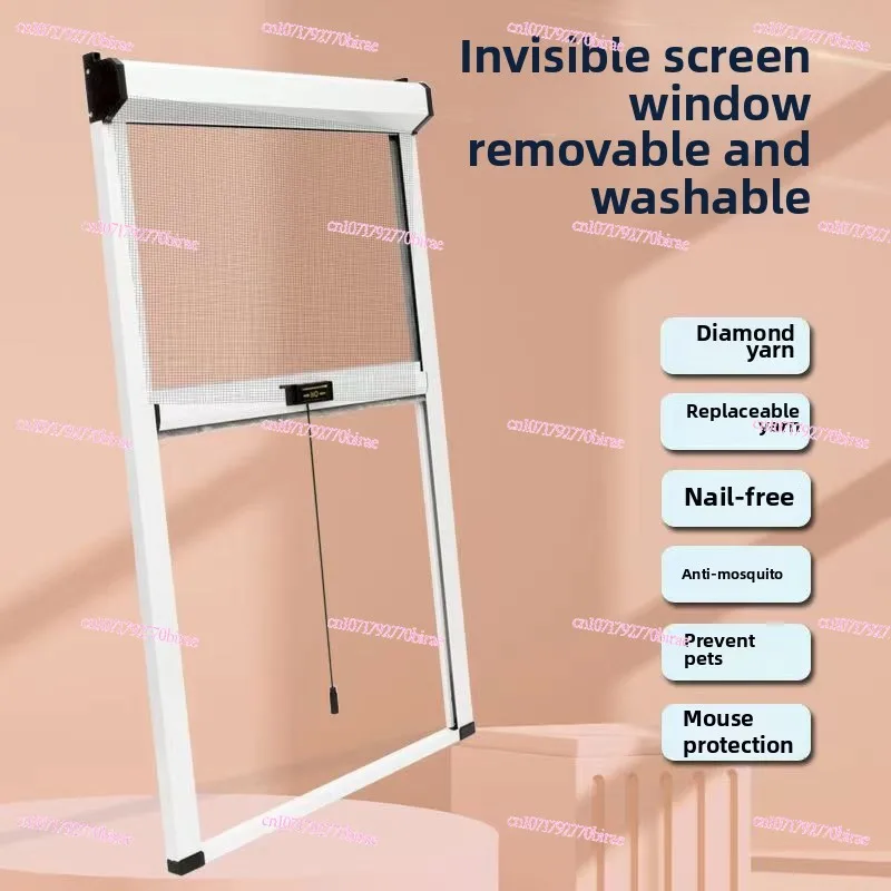 Anti-mosquito Reel Type Pull-down Telescopic Invisible Aluminum Alloy Push-pull Screen Window Net Self-installed
Anti-mosquito Reel Type Pull-down Telescopic Invisible Aluminum Alloy Push-pull Screen Window Net Self-installed