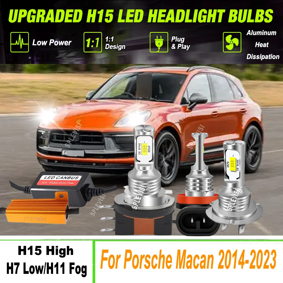 LED White CSP Headlamp Hi/Low Beam Fog Light Error Free Design For Porsche Macan 2014 2015 2016 2017 2018 2019 2020 2021-2023
LED White CSP Headlamp Hi/Low Beam Fog Light Error Free Design For Porsche Macan 2014 2015 2016 2017 2018 2019 2020 2021-2023