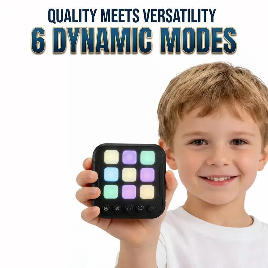 Handheld Electronic Puzzle Toy, Portable Memory and Reaction Brain Teaser, Sensory Fidget Travel Toy with Musical Modes, Office
Handheld Electronic Puzzle Toy, Portable Memory and Reaction Brain Teaser, Sensory Fidget Travel Toy with Musical Modes, Office