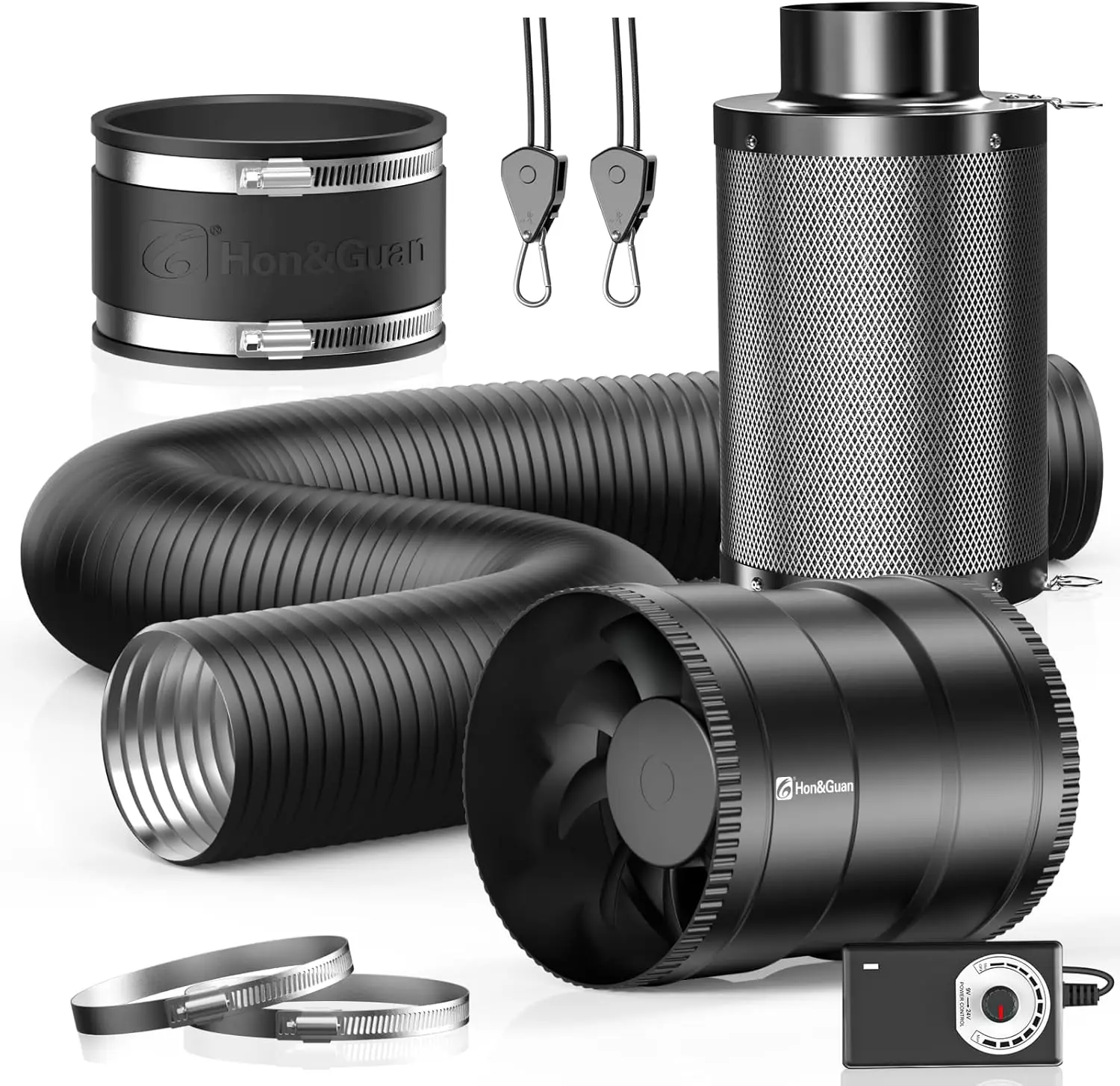6 Air Filtration Kit 6 Inch Inline Duct Fan with Speed Controller 12 High Carbon Filter 8 Ft Ducting Rubber Coupler
6 Air Filtration Kit 6 Inch Inline Duct Fan with Speed Controller 12 High Carbon Filter 8 Ft Ducting Rubber Coupler