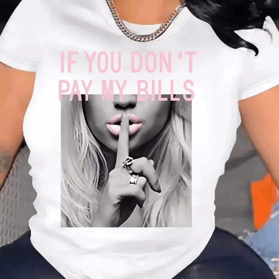 【New style】If You don't pay my bill T-Shirt For Women Casual Short Sleeve Tee 1 Pcs 100% Heavy Cotton - Comfortable Crew Neck S
【New style】If You don't pay my bill T-Shirt For Women Casual Short Sleeve Tee 1 Pcs 100% Heavy Cotton - Comfortable Crew Neck S