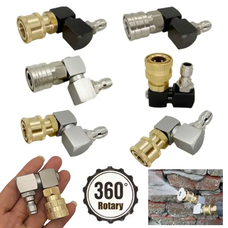 360° Rotating Pressure Washer Gun Jet Nozzle, 1/4" Quick Connect Adapter for Car Wash Gun Coupler - Leak-Proof, Water Saving
360° Rotating Pressure Washer Gun Jet Nozzle, 1/4" Quick Connect Adapter for Car Wash Gun Coupler - Leak-Proof, Water Saving