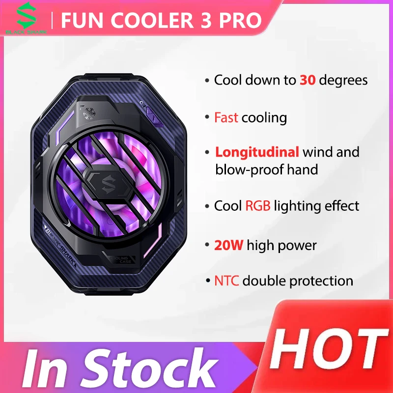 Новый Кулер Black Shark FunCooler 3 Pro для сотового телефона 2,63-3,46 дюймов, игровой воздушный кулер для iPhone xiaomi, вентилятор, радиатор
Новый Кулер Black Shark FunCooler 3 Pro для сотового телефона 2,63-3,46 дюймов, игровой воздушный кулер для iPhone xiaomi, вентилятор, радиатор