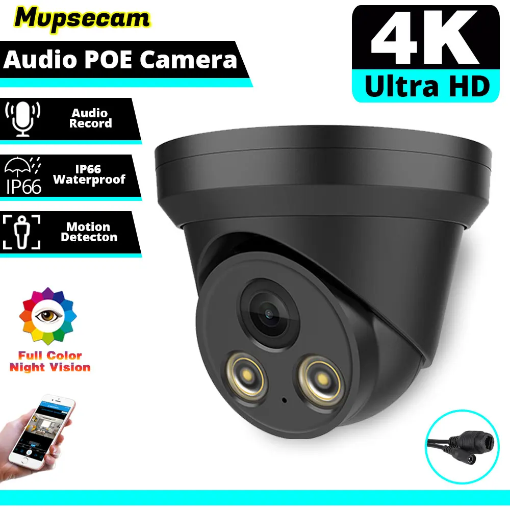 Ultra HD 4K PoE IP Camera 8MP Outdoor Metal Dome Smart Surveillance IP Camera Full-Color Night Vision Human Detect Remote Access
Ultra HD 4K PoE IP Camera 8MP Outdoor Metal Dome Smart Surveillance IP Camera Full-Color Night Vision Human Detect Remote Access