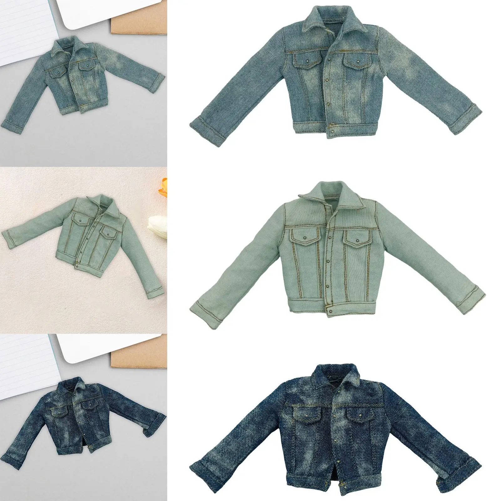 1/6 Doll Jacket Outfit Fashionable Cosplay Mini Costume Doll Clothes for 12inch Female Figures Dress up Decoration
1/6 Doll Jacket Outfit Fashionable Cosplay Mini Costume Doll Clothes for 12inch Female Figures Dress up Decoration