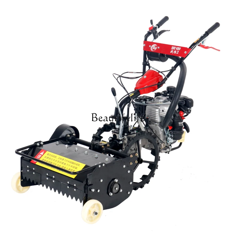 Self-propelled grass returning machine gasoline four-wheel drive multi-functional micro-tiller
Self-propelled grass returning machine gasoline four-wheel drive multi-functional micro-tiller