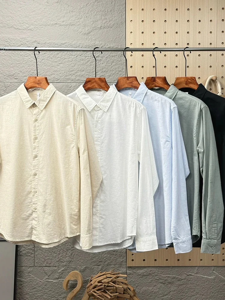 American Vintage Cotton Linen Men's Business Casual Commute Slim Long Sleeve Linen Breathable Workwear Shirt Thin
American Vintage Cotton Linen Men's Business Casual Commute Slim Long Sleeve Linen Breathable Workwear Shirt Thin