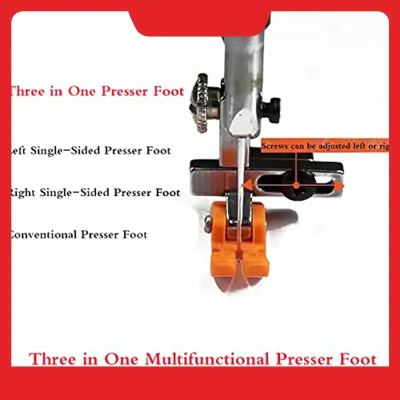 A32HOT-2PCS Universal Presser Foot T3 3 In 1 Presser Foot Adjustable Left And Right Single-Sided Presser Foot
A32HOT-2PCS Universal Presser Foot T3 3 In 1 Presser Foot Adjustable Left And Right Single-Sided Presser Foot