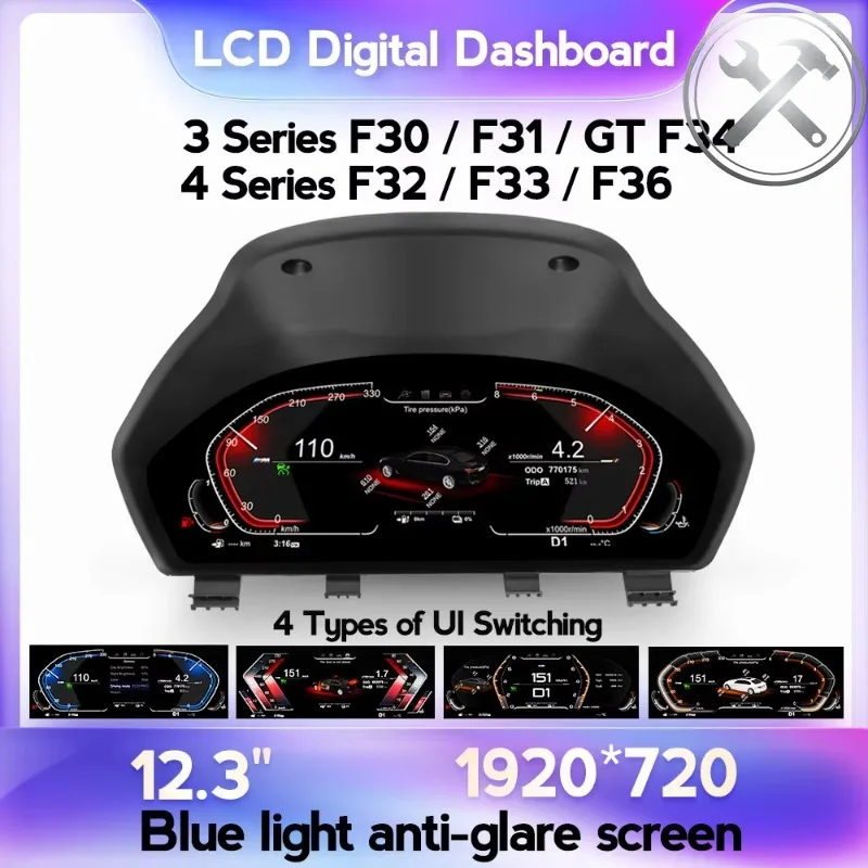 MEKEDE 12INCH 4 Core LINUX System Wireless Car‑play LCD Dashboard Speedometer Digital Cluster Auto Parts for F30 F31GT F34 F32
MEKEDE 12INCH 4 Core LINUX System Wireless Car‑play LCD Dashboard Speedometer Digital Cluster Auto Parts for F30 F31GT F34 F32