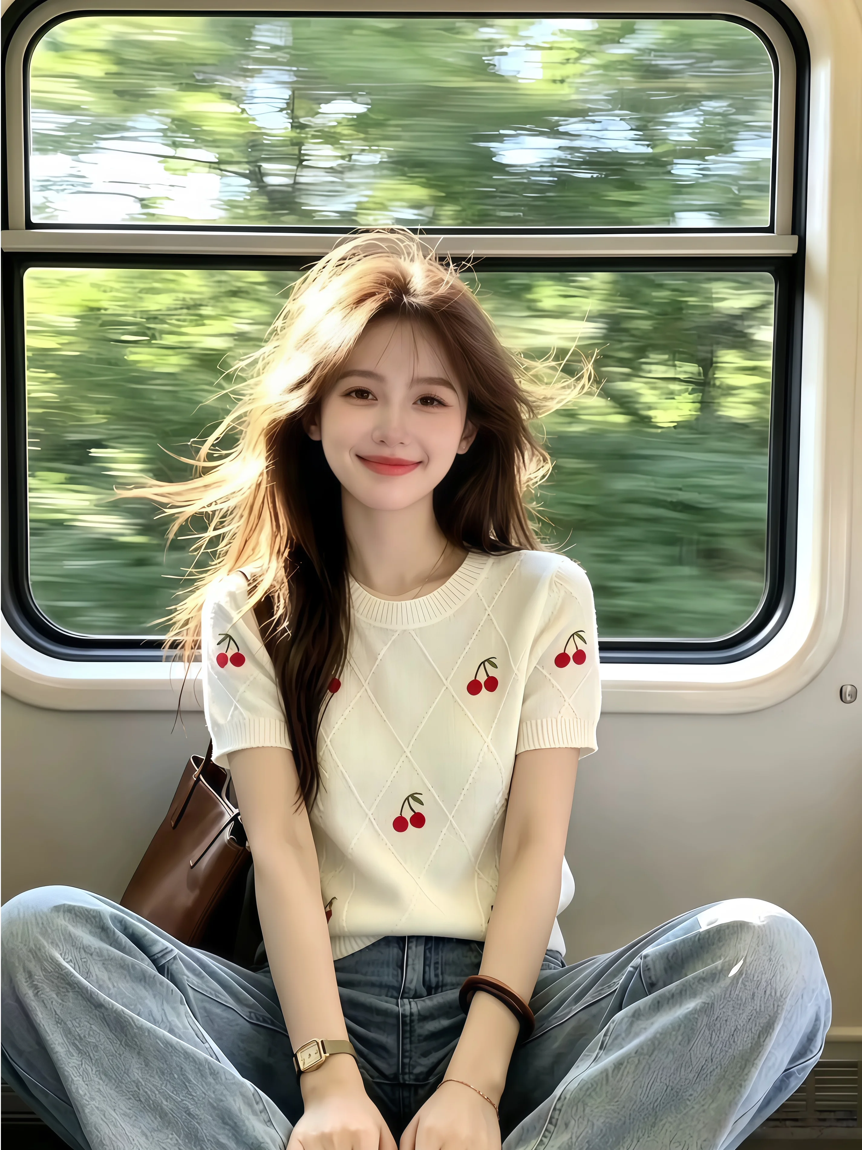 Cherry Embroidery Short Sleeve Knitted Top Women's Summer New Gentle Style Age Reduction Self-Keeping Style Korean Version
Cherry Embroidery Short Sleeve Knitted Top Women's Summer New Gentle Style Age Reduction Self-Keeping Style Korean Version