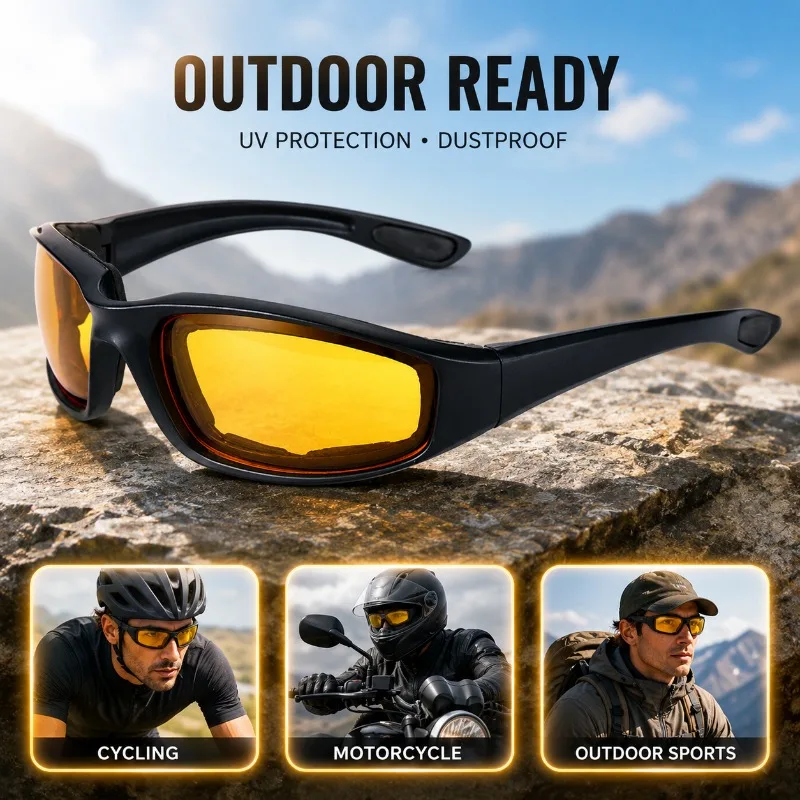 Windproof Cycling Eyewear Shock Resistant Anti-UV Motorbike Goggle Dustproof Eye Shield Flexible Frame Gear for Mountain
Windproof Cycling Eyewear Shock Resistant Anti-UV Motorbike Goggle Dustproof Eye Shield Flexible Frame Gear for Mountain