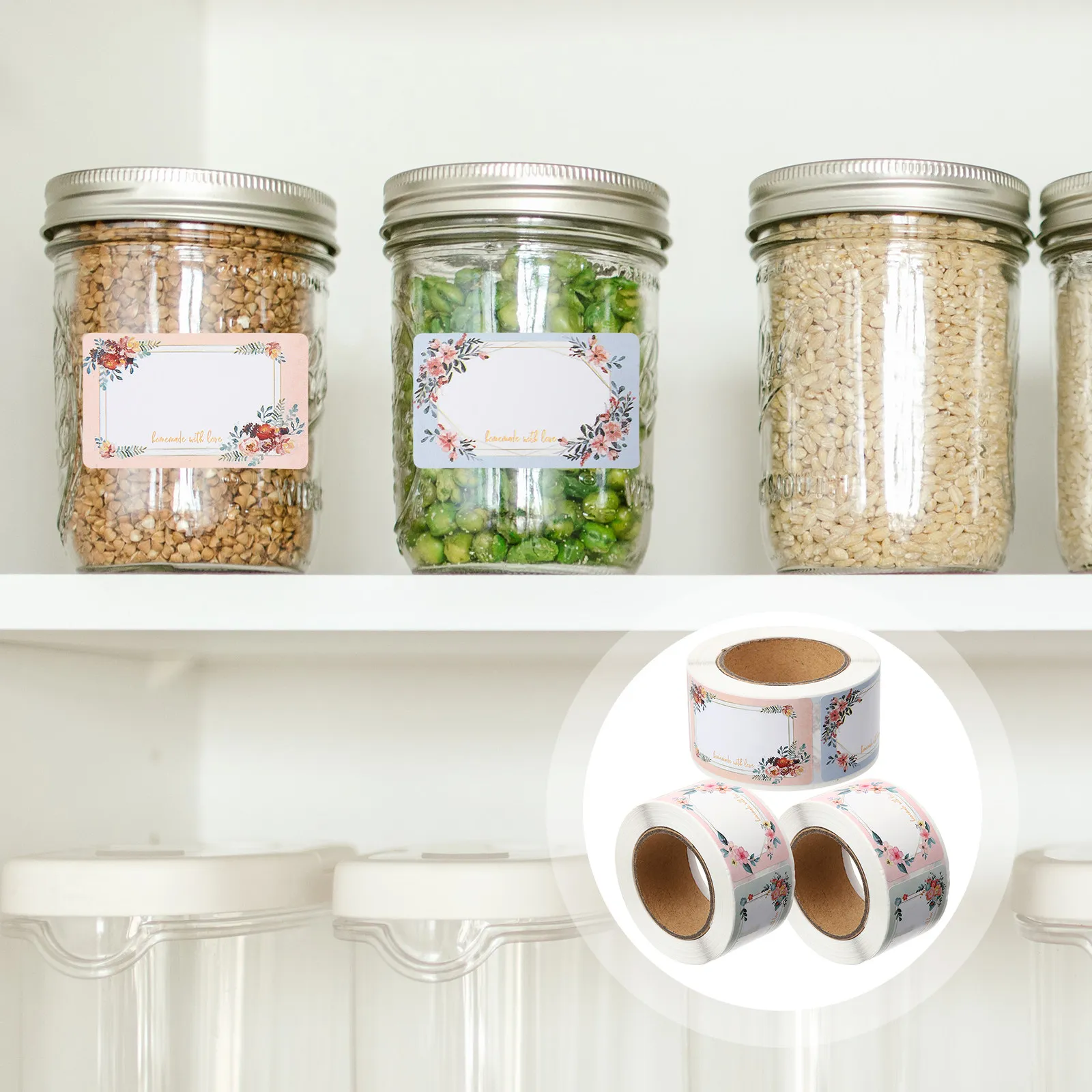 3 Rolls Blank Floral Name Labels Sticker Labels for Bottle Jar Canning Kitchen Storage Food Expiration Date Tracking
3 Rolls Blank Floral Name Labels Sticker Labels for Bottle Jar Canning Kitchen Storage Food Expiration Date Tracking