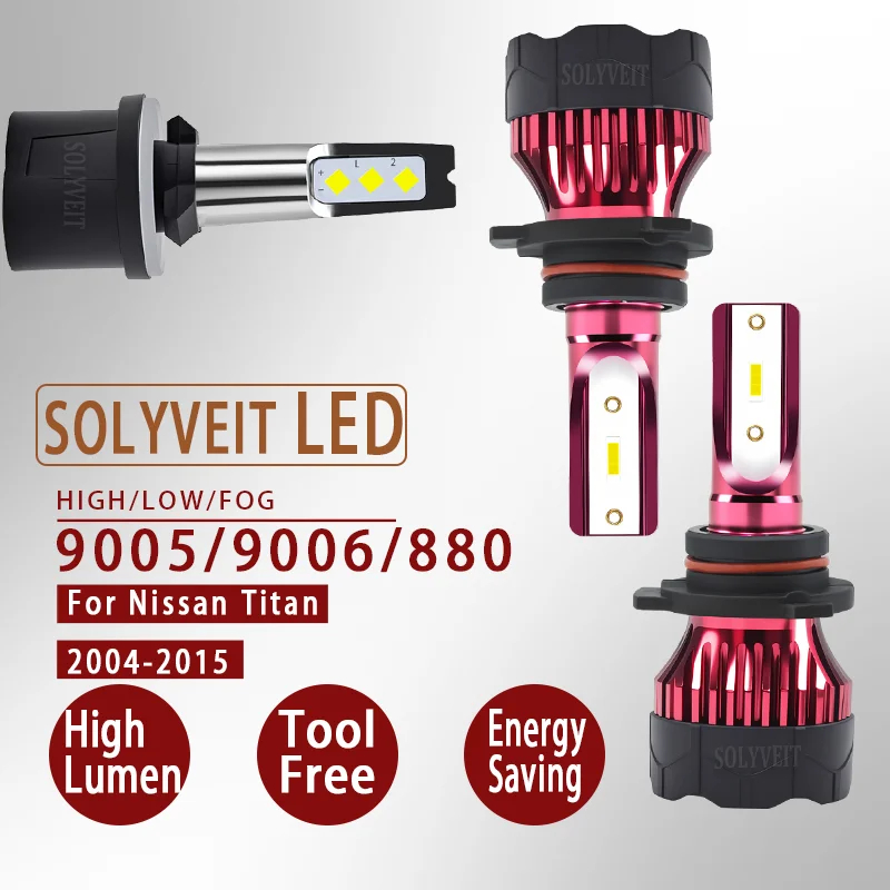 Easy-to-Fit Wide Beam Angle 9005 9006 880 LED Headlight foglight For Nissan Titan 2004 2005 2006 2007 2008 2009 2010-2015
Easy-to-Fit Wide Beam Angle 9005 9006 880 LED Headlight foglight For Nissan Titan 2004 2005 2006 2007 2008 2009 2010-2015