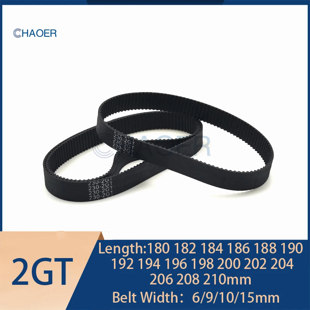2GT Rubber Timing Belt Length 180 182 184 186 188 190 192 194 196 198 200 202 204 206 208 210mm GT2 2M Synchronous Belt 2MGT
2GT Rubber Timing Belt Length 180 182 184 186 188 190 192 194 196 198 200 202 204 206 208 210mm GT2 2M Synchronous Belt 2MGT