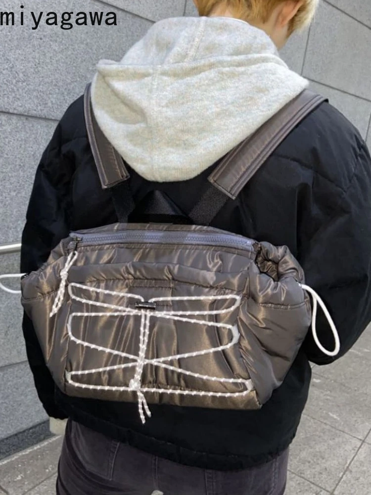 Miyagawa New Functional style Reflective Drawstring Pillow Versatile Simple Fashionable Backpack High Sweet Women Men Backpacks
Miyagawa New Functional style Reflective Drawstring Pillow Versatile Simple Fashionable Backpack High Sweet Women Men Backpacks