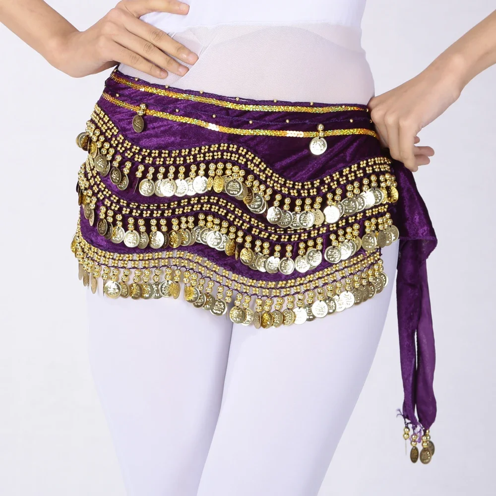 Egyptian Belly Dancing Hip Wrap Skirt Velvet Sequin Beading Skirt Belt Women Belly Dance Wave Shape Hip Scarf With Gold Coins
Egyptian Belly Dancing Hip Wrap Skirt Velvet Sequin Beading Skirt Belt Women Belly Dance Wave Shape Hip Scarf With Gold Coins