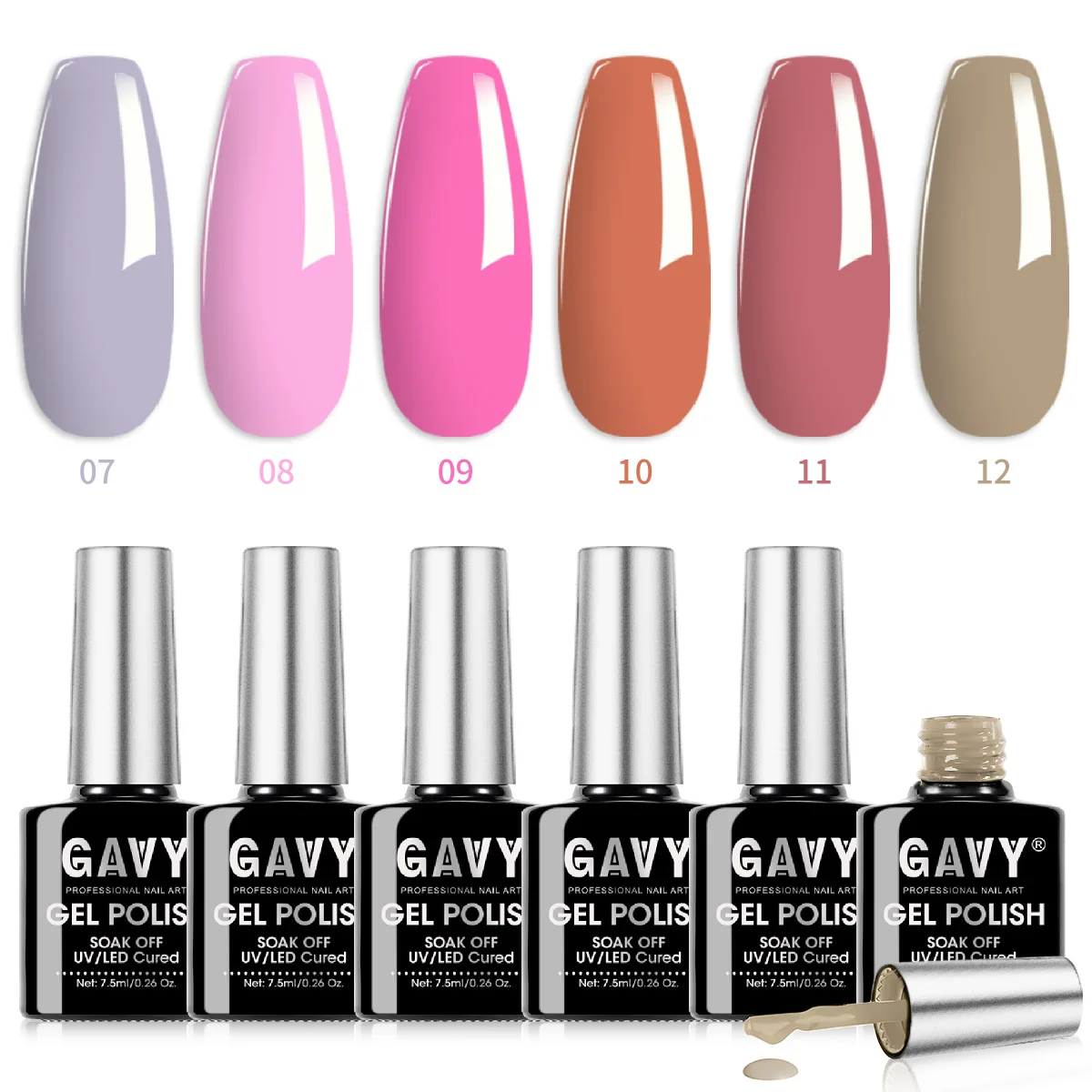 GAVY 6PCS Neutral & Pink Series Gel Nail Polish Set - Mauve, Pink, Orange & Nude UV/LED Gel Polish Kit, Soak Off Semi-Permanent
GAVY 6PCS Neutral & Pink Series Gel Nail Polish Set - Mauve, Pink, Orange & Nude UV/LED Gel Polish Kit, Soak Off Semi-Permanent