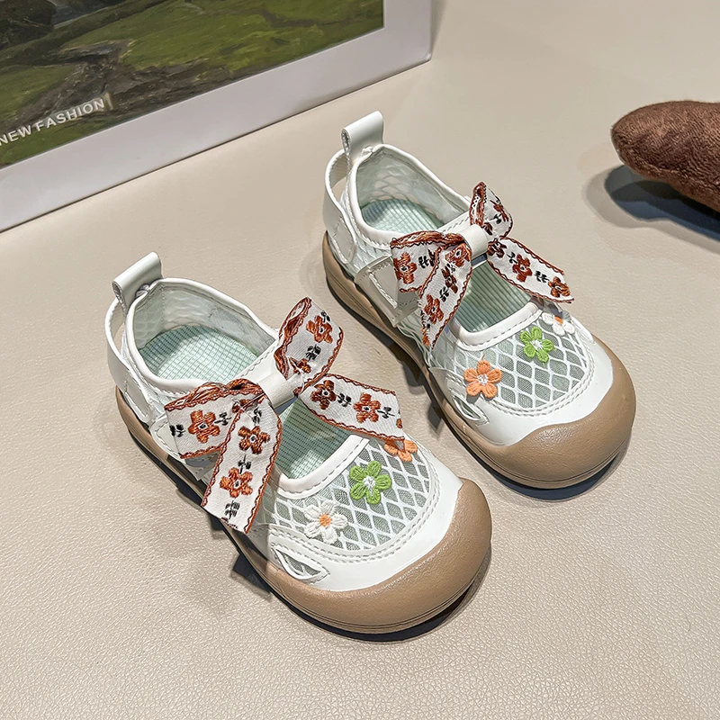 Summer Mesh Sandals Breathable Hollow Out Casual Shoes Hook and Loop Closure Non-slip Sole Large Bowknot Mesh Mary Jane Sandals
Summer Mesh Sandals Breathable Hollow Out Casual Shoes Hook and Loop Closure Non-slip Sole Large Bowknot Mesh Mary Jane Sandals
