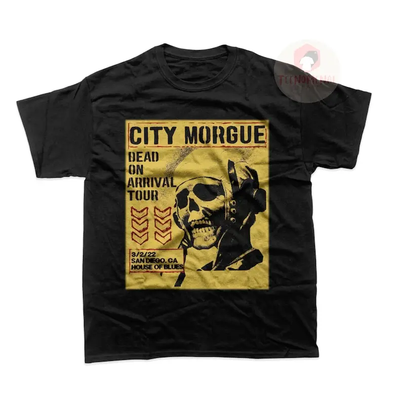 City Morgue Unisex T-shirt - Dead On Arrival Tour Shirt - Rap Music Graphic Tee - Zillakami Merch
City Morgue Unisex T-shirt - Dead On Arrival Tour Shirt - Rap Music Graphic Tee - Zillakami Merch