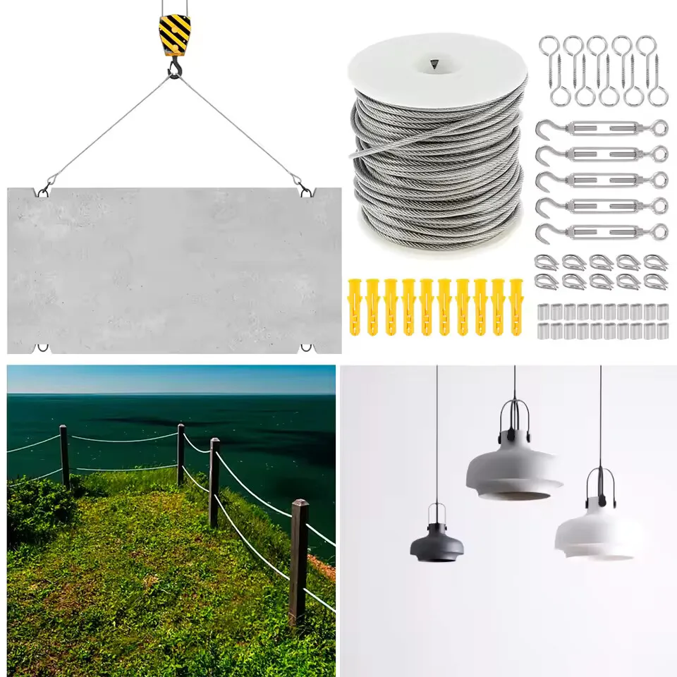 New Diameter 0.8mm-8mm Length 2-100m Clothesline,PVC Transparent Plastic Coated No Burr 304 Stainless Steel Wire Rope Cable
New Diameter 0.8mm-8mm Length 2-100m Clothesline,PVC Transparent Plastic Coated No Burr 304 Stainless Steel Wire Rope Cable