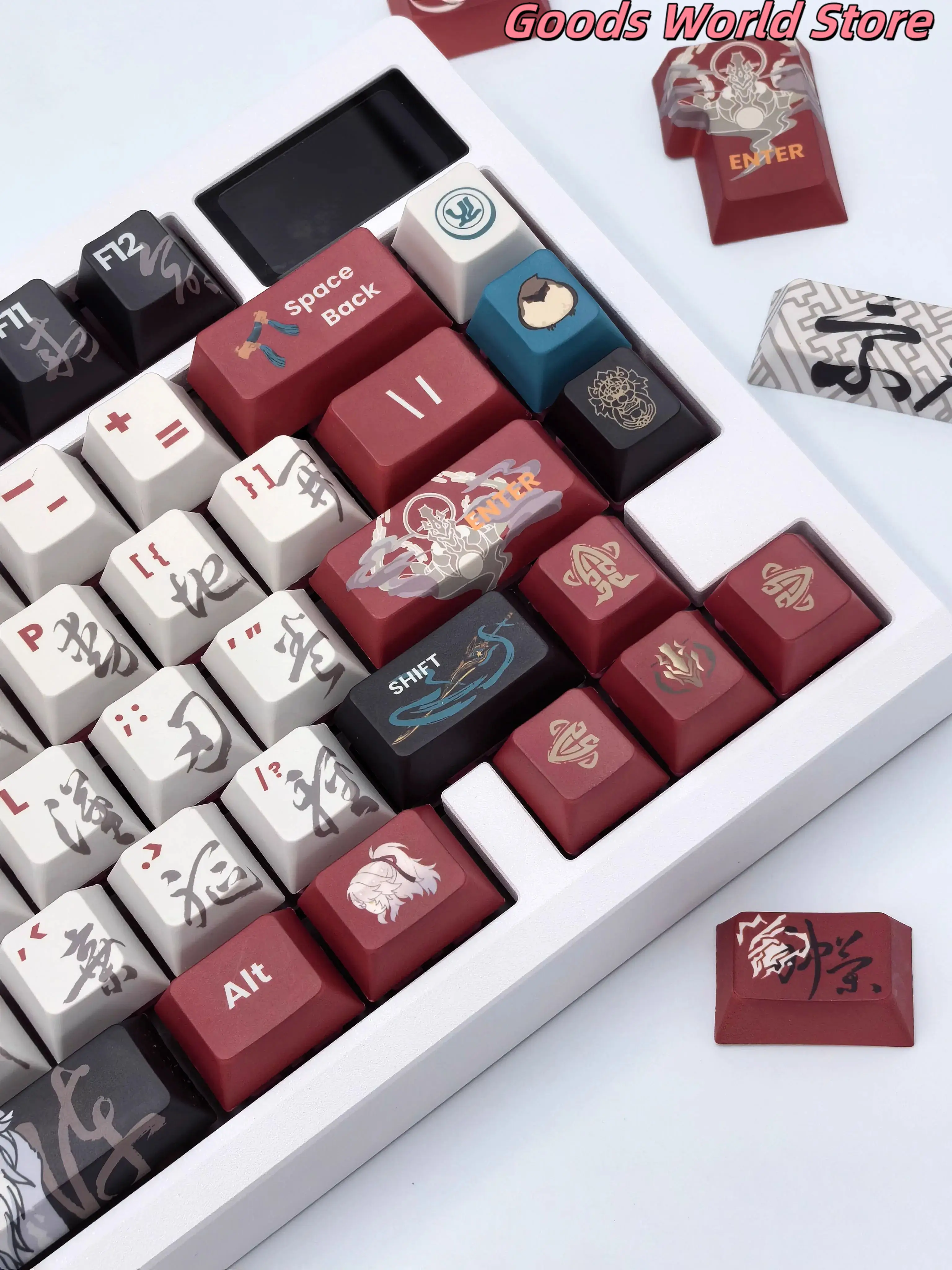 Набор колпачков для ключей Jingyuan Aventurine mIHOYO Honkai Star Rail, фигурка Jingyuan, косплей, аниме, игровая механическая клавиатура, колпачок для ключей, подарок
Набор колпачков для ключей Jingyuan Aventurine mIHOYO Honkai Star Rail, фигурка Jingyuan, косплей, аниме, игровая механическая клавиатура, колпачок для ключей, подарок