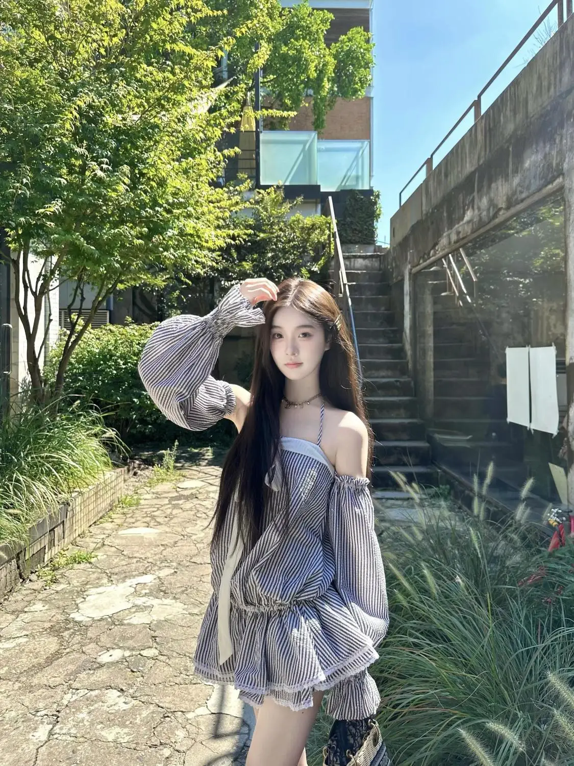 Sweet And Spicy Striped Bow French Dress With New Style Slim Temperament Fluffy Short Skirt Autumn Fresh Cute Simple
Sweet And Spicy Striped Bow French Dress With New Style Slim Temperament Fluffy Short Skirt Autumn Fresh Cute Simple